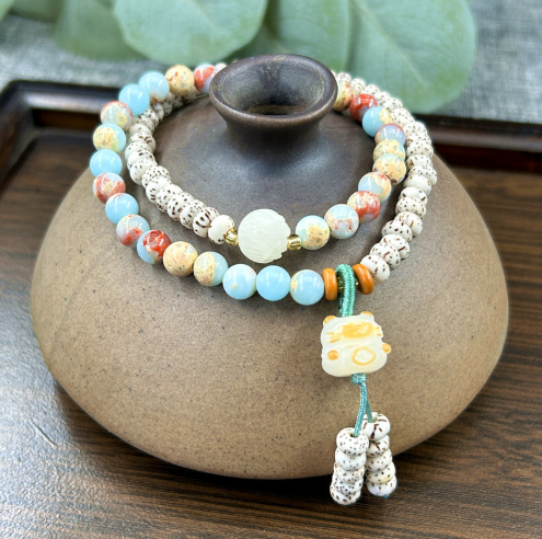 【 Vivi 】Natural poojina bracelet Bodhi bracelet (arrive about 7-12 days)
