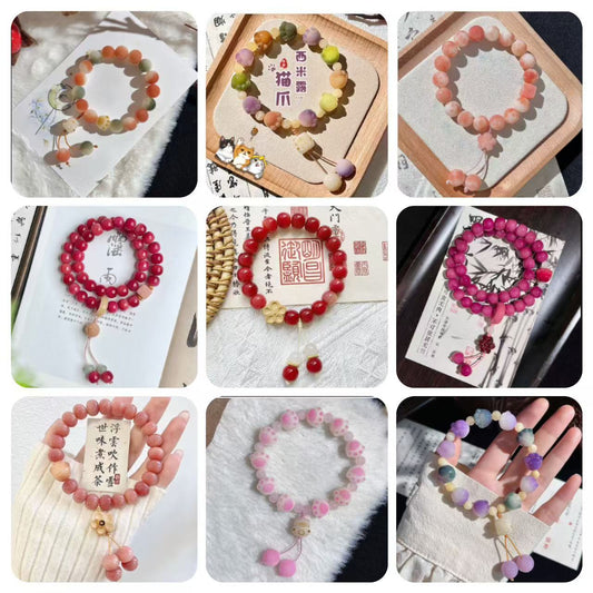 【 Vivi 】Natural poojina bracelet Bodhi bracelet    (arrive about 7-12 days)