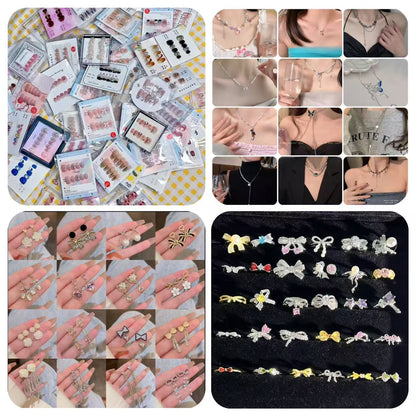 【Vivi】Necklace   ·  Nails   ·  Earring  ·  Ring   Lucky  bags    (arrive about 7-12 days)