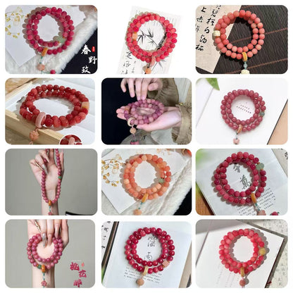 【 Vivi 】Natural poojina bracelet Bodhi bracelet    (arrive about 7-12 days)