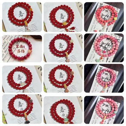 【 Vivi 】Natural poojina bracelet Bodhi bracelet    (arrive about 7-12 days)