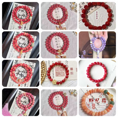【 Vivi 】Natural poojina bracelet Bodhi bracelet    (arrive about 7-12 days)