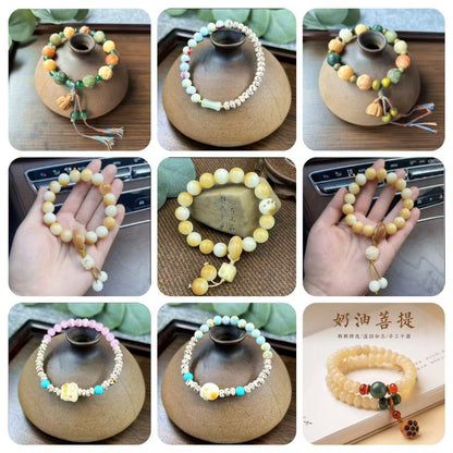 【 Vivi 】Natural poojina bracelet Bodhi bracelet    (arrive about 7-12 days)