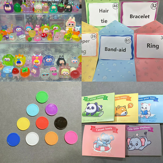 【Vivi】 Gift Card different carving 10 colours card Lucky bags  (arrive about 7-12 days)