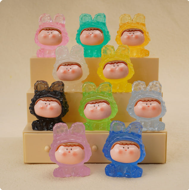 【Vivi】Non-Animal Series Carvings 10 colours card Lucky bags  (arrive about 7-12 days)
